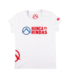 Camiseta nunca te rindas woman