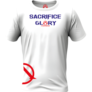 Camiseta blanca Sacrifice and Glory